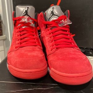 Air Jordan Retro 5 Red Suede